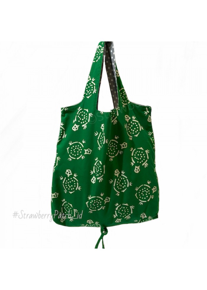 Shopping Bag - Green Turtle (Double)